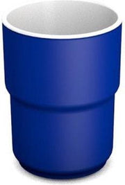 Beker Melamine Campus in melamine 270 ml - blauw buiten - wit binnen