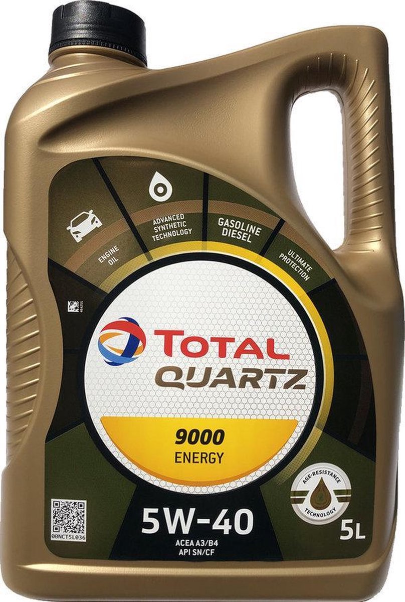 TOTAL QUARTZ 9000 ENERGY 0W-40 5 LITER