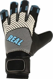 Real Aqua Keepershandschoenen Kinderen - Zwart / Lichtblauw | Maat: 6