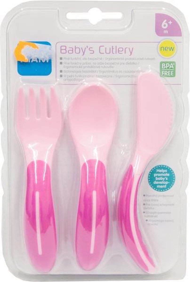 MAM Driedelig Baby Bestek - Roze