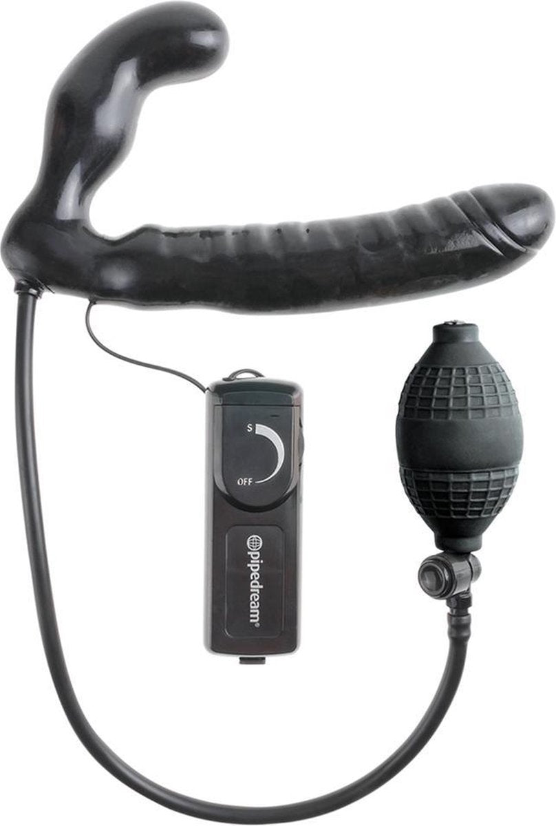 Inflatable Vibrating Strapless Strap-On - Strap On Vibrators -