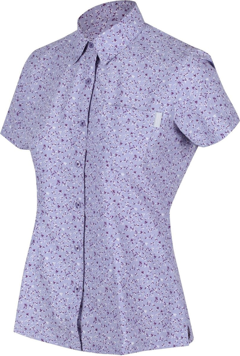 Regatta Mindano V Vochtdoorvoerend Shirt Met Knopen Voor Dames Lila Paars