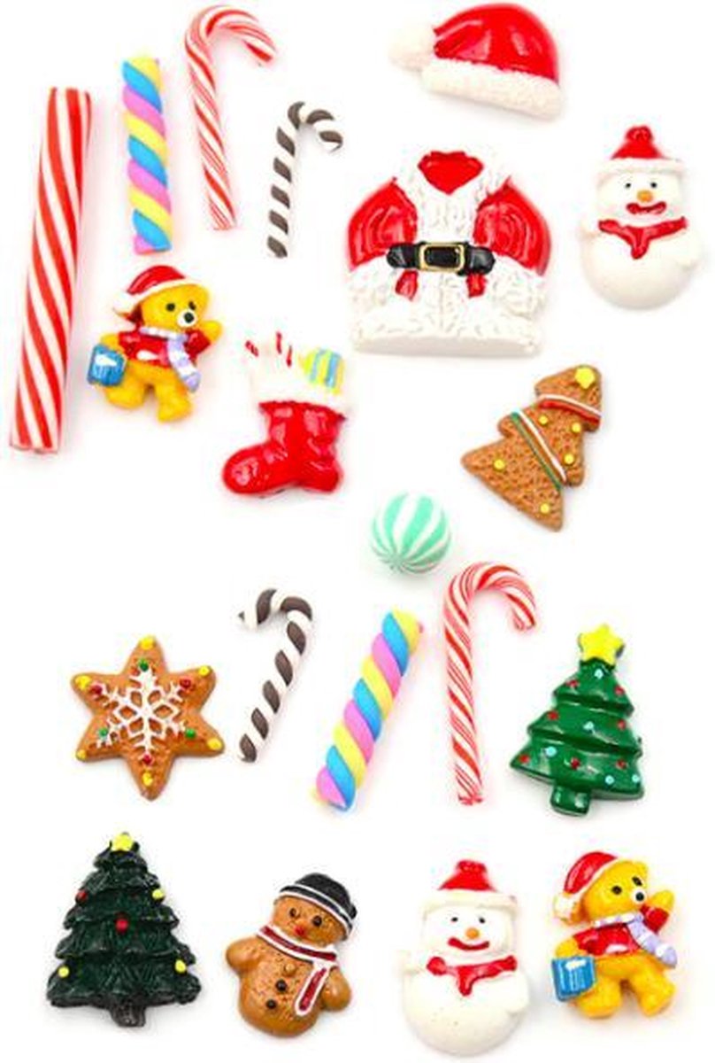 ProductGoods - 10x Miniatuur Kerst Accessoires - Speelgoed - Educatie - Miniatuur - Kerst