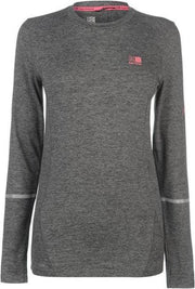 Karrimor - X-Lite MI Lange Mouw Hardloopshirt - Dames - Donkergrijs - XS