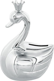 Gift Items - Verzilverd spaarpot Zwaan Prinses