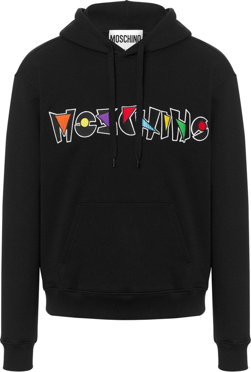 Moschino Hoodie Met Logo Zwart  heren maat 48