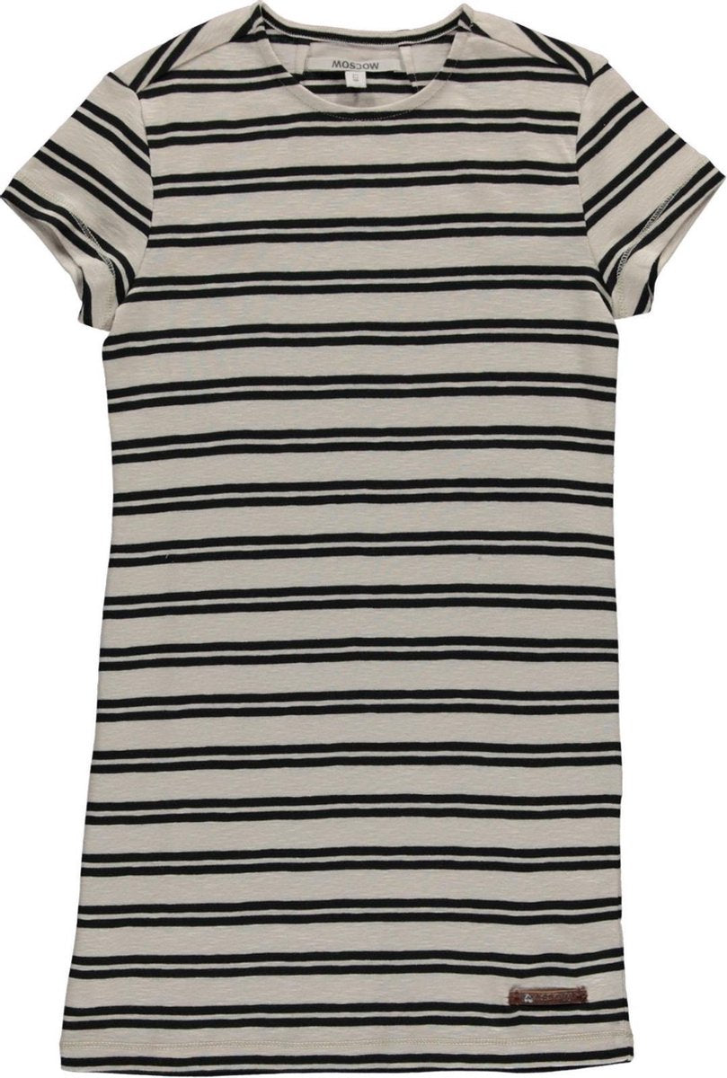 Moscow Off-White/ Zwart - Dress/ Jurk- Maat S