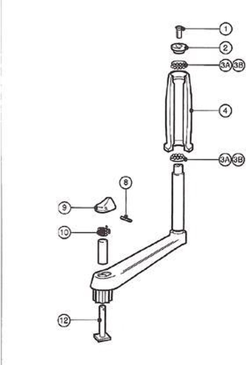 29140011 Handle Turn Kit Grey