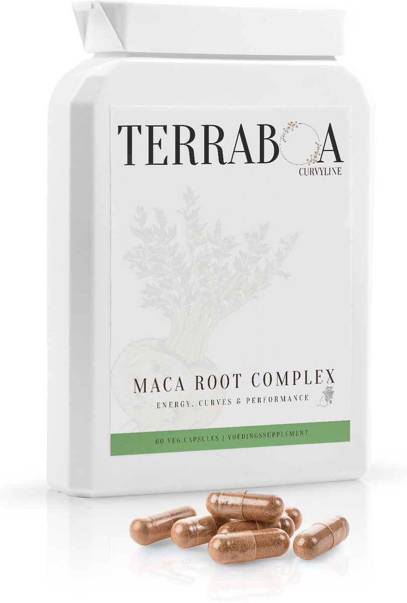 Maca Root complex | Curvy Fruit | Aguaje | Black maca | 100% Natuurlijk | Superfood | Verhoogd oestrogeen | Aankomen | 4000mg | 60 Capsules