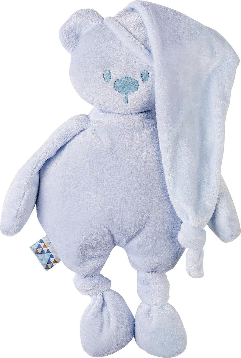 Nattou Beer Lapidou - Knuffel - 30 cm - 100% gerecycleerd - Lichtblauw