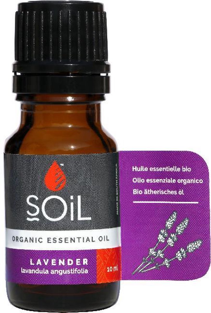 Soil - Biologische Ethersche Lavendel Olie - 10 Ml - Lavandula Angustifolia - Rustgevend