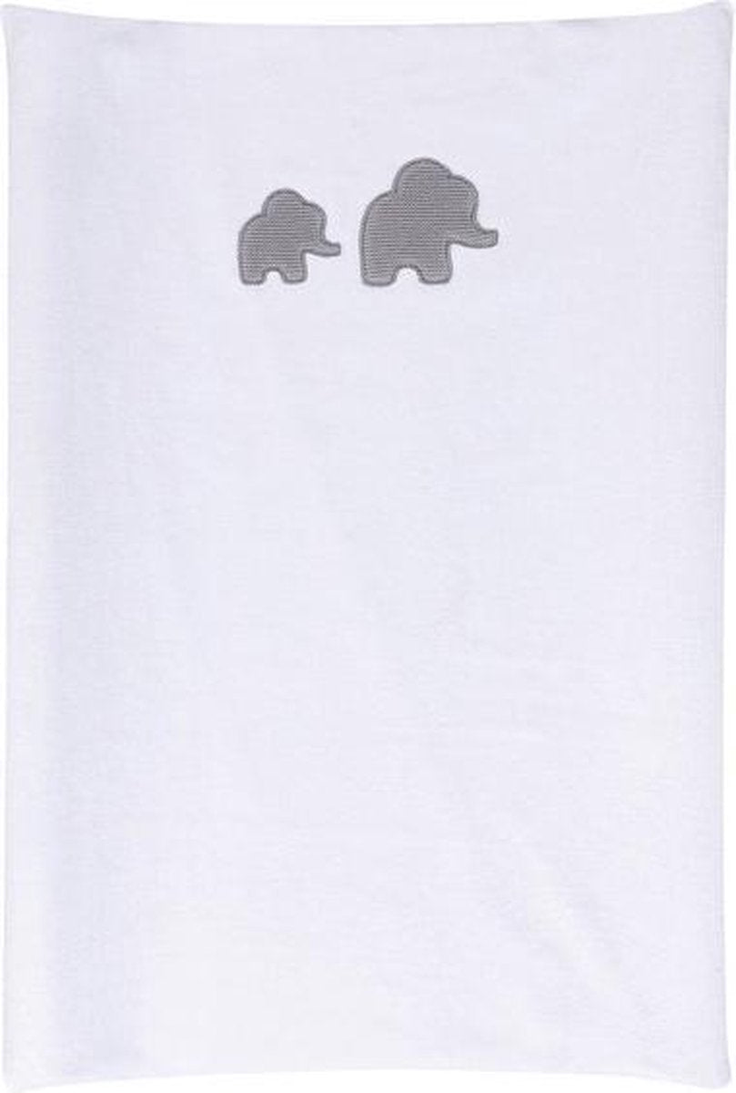 Nattou Tembo Waskussenhoes - 50 x 70 cm - Badstof - Wit