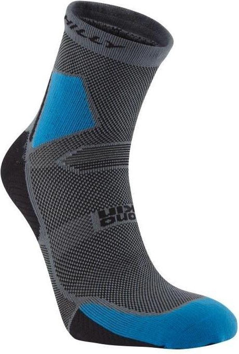 Hilly Skyline Lightweight Enkel Trailrunsokken Grijs/Blauw
