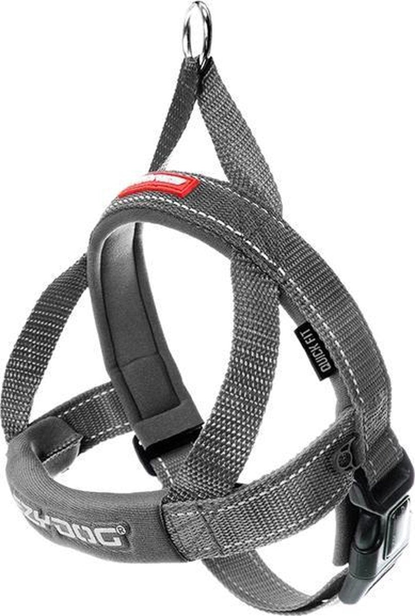 EzyDog Quick Fit - Hondentuig - L - Grijs