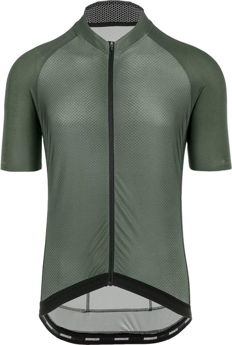 Bioracer Sprinter Coldblack Fietsshirt voor Heren - Olijfgroen M