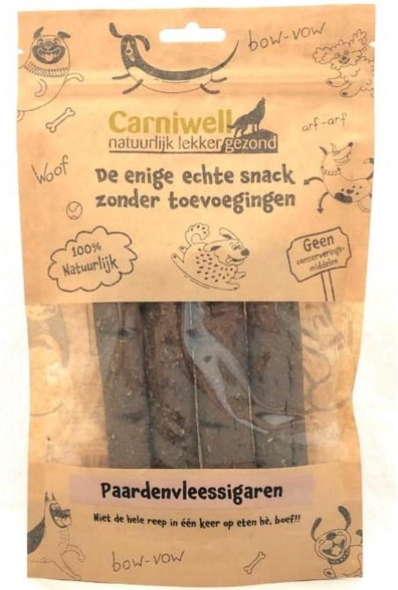 Carniwell Paardenvleessigaren 4 stuks
