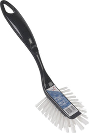 8x stuks basic afwasborstel zwart - 26 cm - afwassen - Huishoudelijke keukenaccessoires