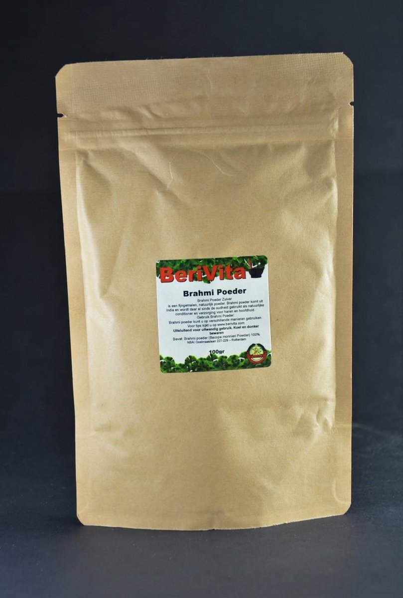 Brahmi Poeder 100% Zuiver - 100gr Brahmipoeder van Bacopa monnieri
