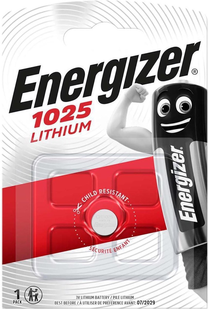 Energizer CR1025 Lithium knoopcel-batterij / 1 stuk