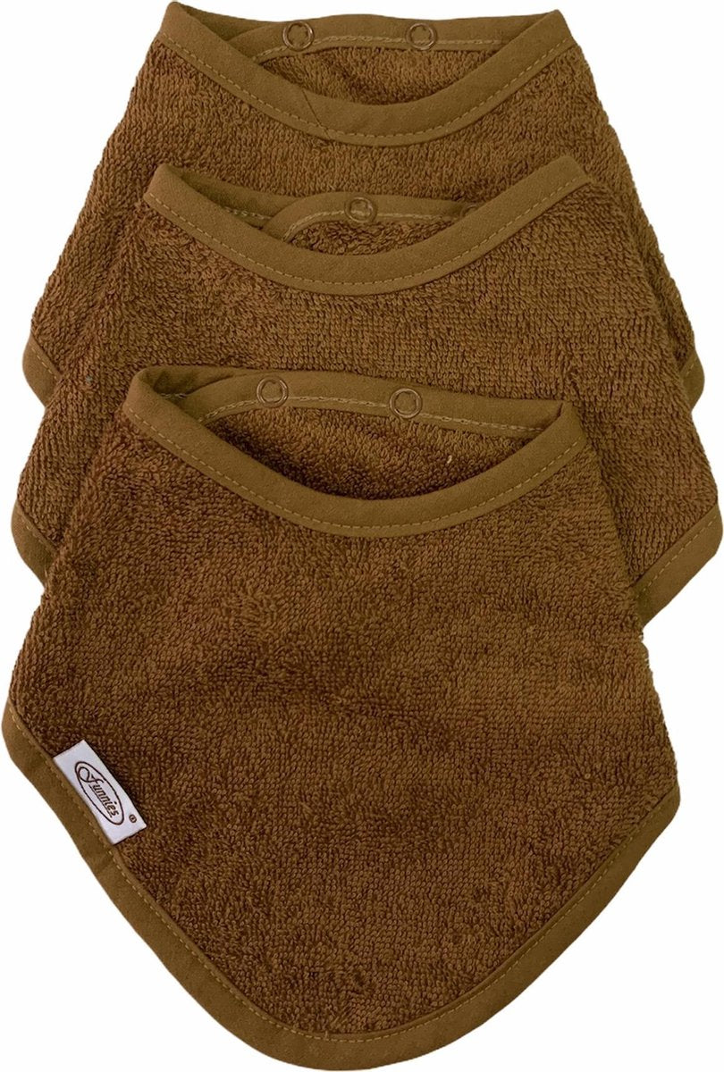 Funnies Bandana slab ( set van 3) brown clay
