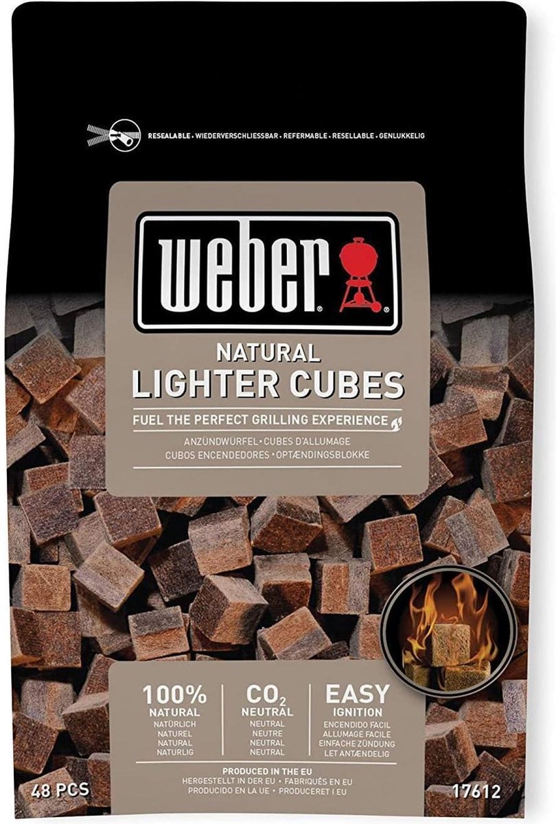 Weber aanmaakblokjes bruin
