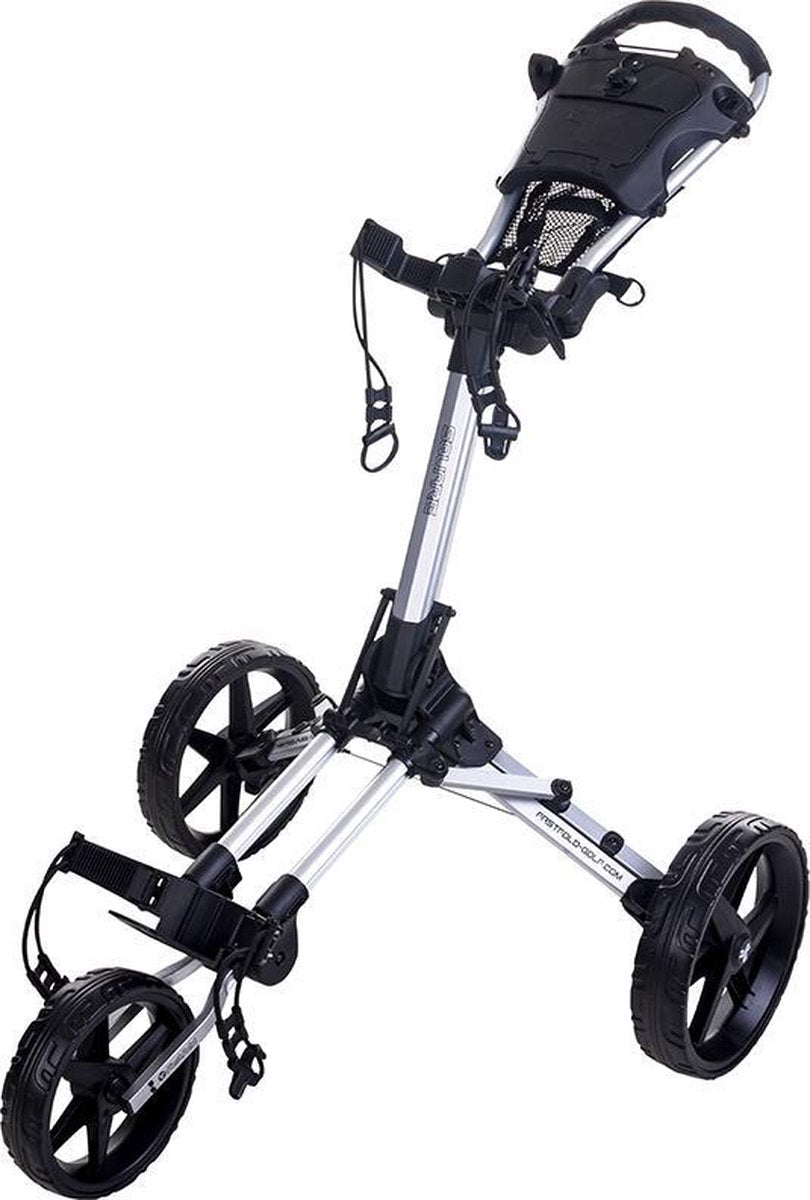 FASTFOLD SQUARE GOLFTROLLEY Zwart Zilver