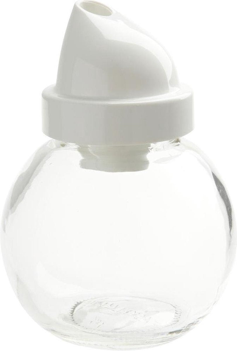Fackelmann Suikerdispenser 7.5x10 cm 160 ml Wit Kunstof/Glas