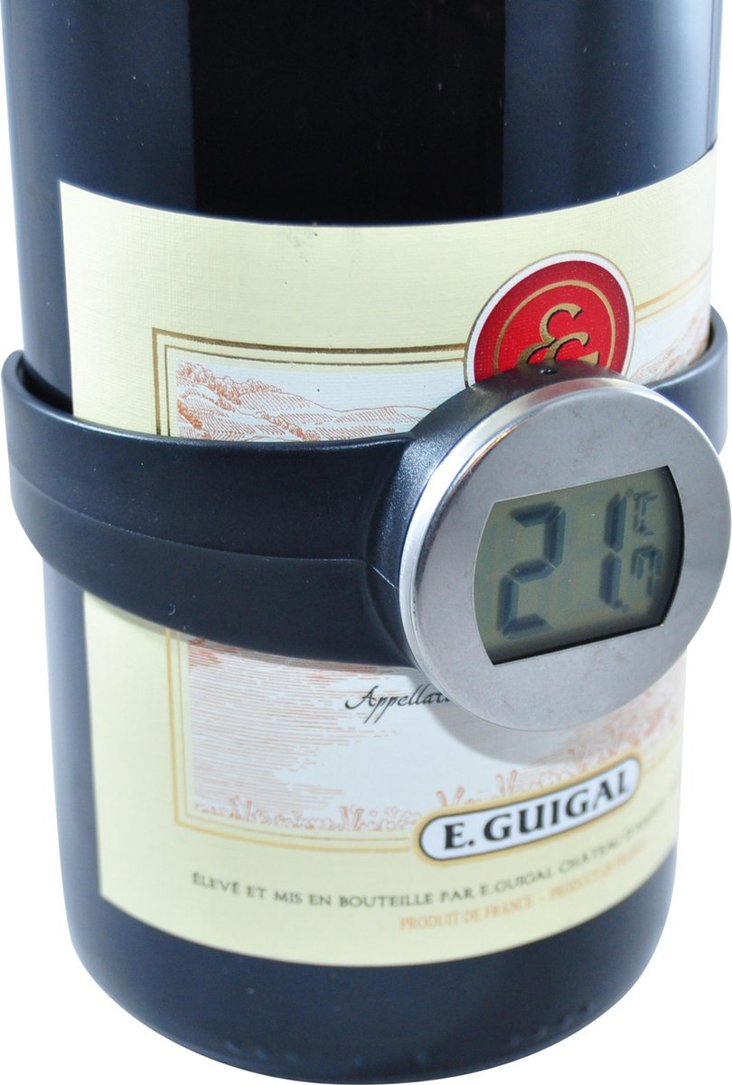 Phonnadon Wijn thermometer RVS met LCD Display