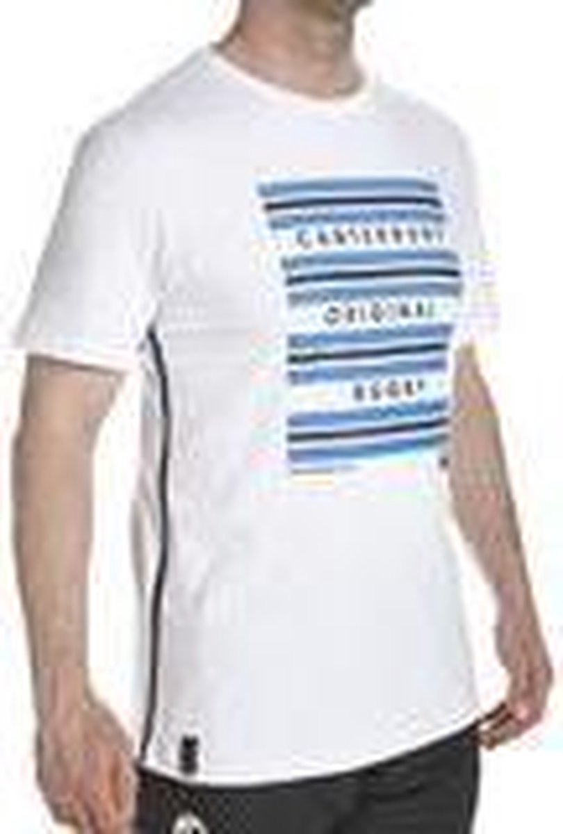 CANTERBURY HOOP STRIPE TEE - S - WHITE