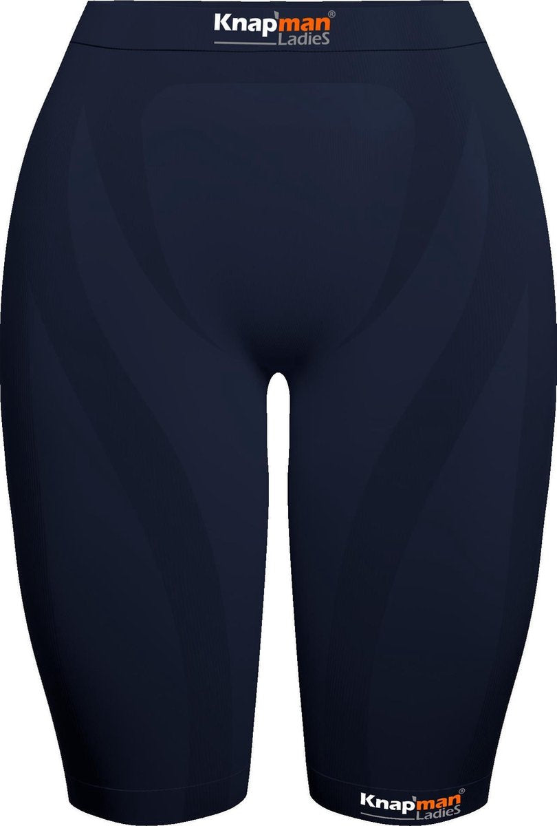 Knapman Ladies Zoned Compression Short 45% Navy Blauw | Compressiebroek (Liesbroek) voor Dames | Maat M