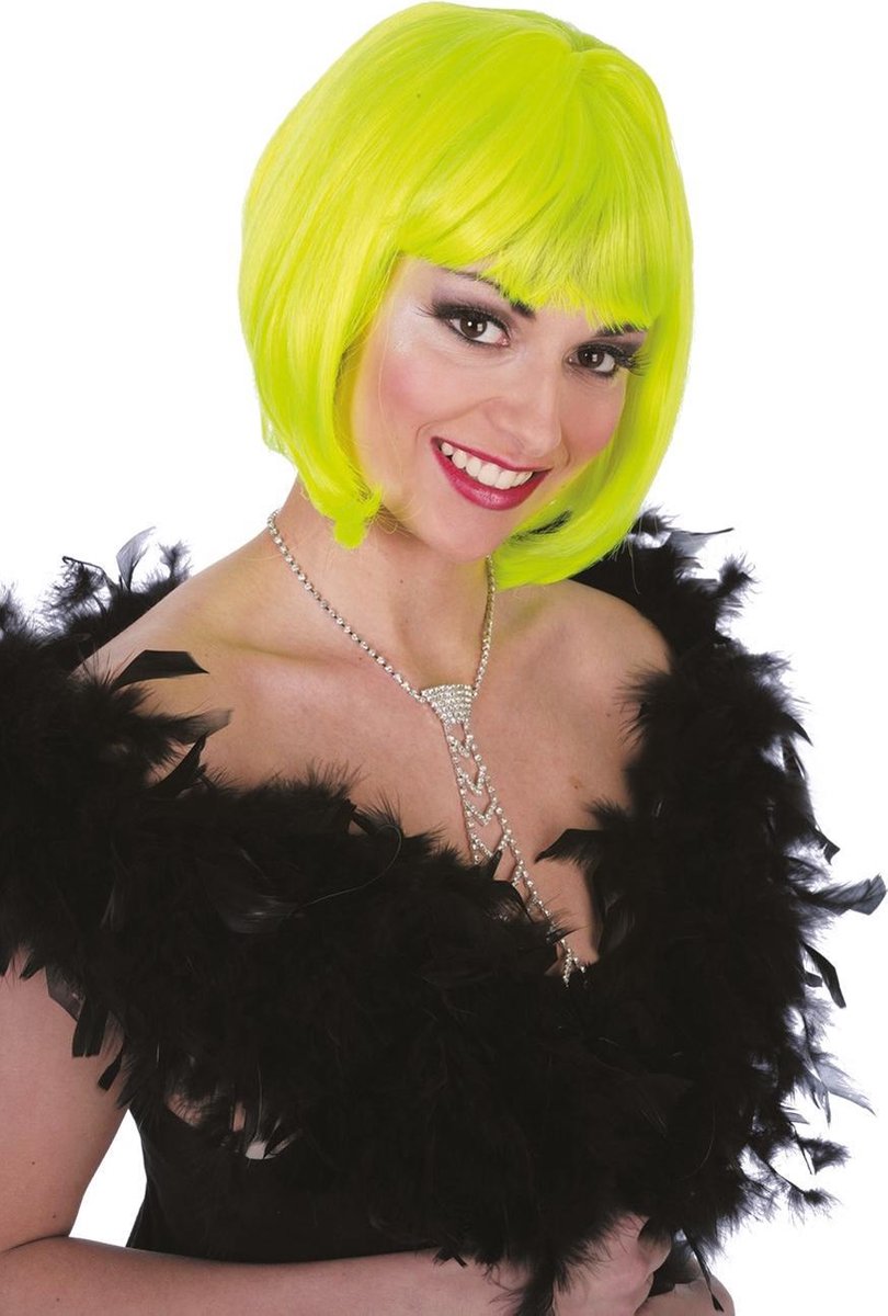 Bobline kort de luxe neon geel