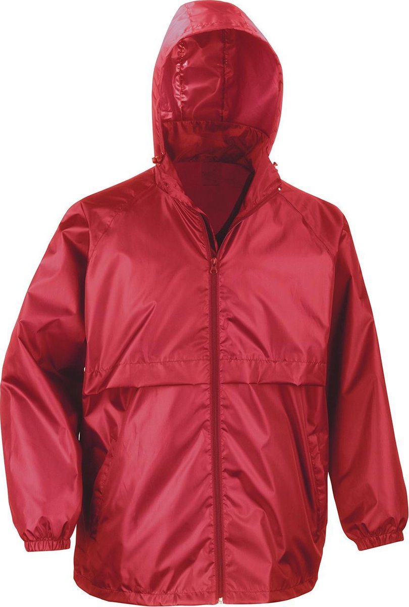 Senvi Regenjas/Windjack - Licht van gewicht - Kleur Rood S