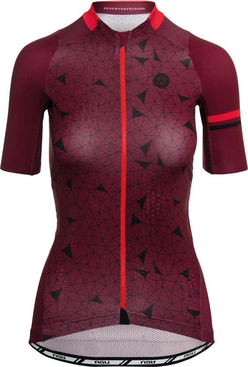 AGU Geo Fietsshirt Trend Dames - Rood - L