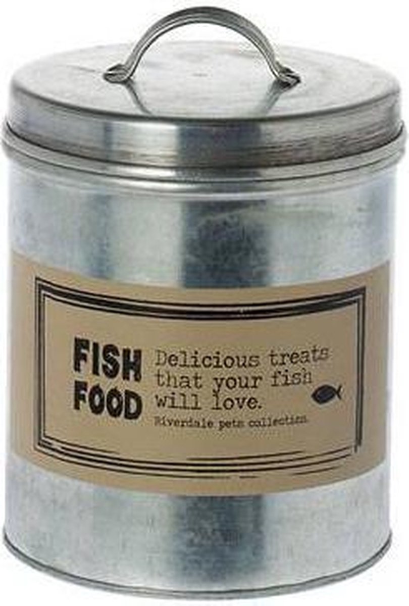 Riverdale Blik Fish zilver 15cm