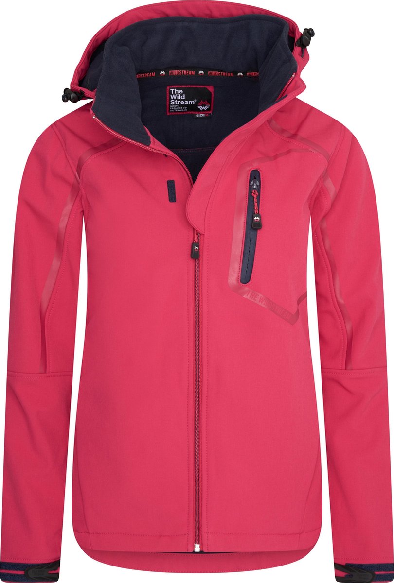 The Wildstream - Damesjas - Fleece gevoerd - IRMELINE - Raspberry-Maat S