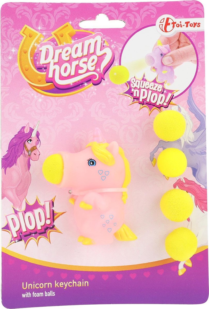 Toi-toys Eenhoorn-schieter 6-delig Roze