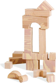 Edushape Hout-Imitatie Foam Blokken - 80 stuks in Tas
