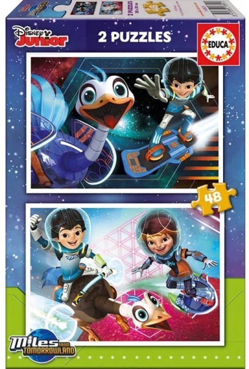Educa Disney Miles From Tomorrow - 2 puzzels van 48 stukjes