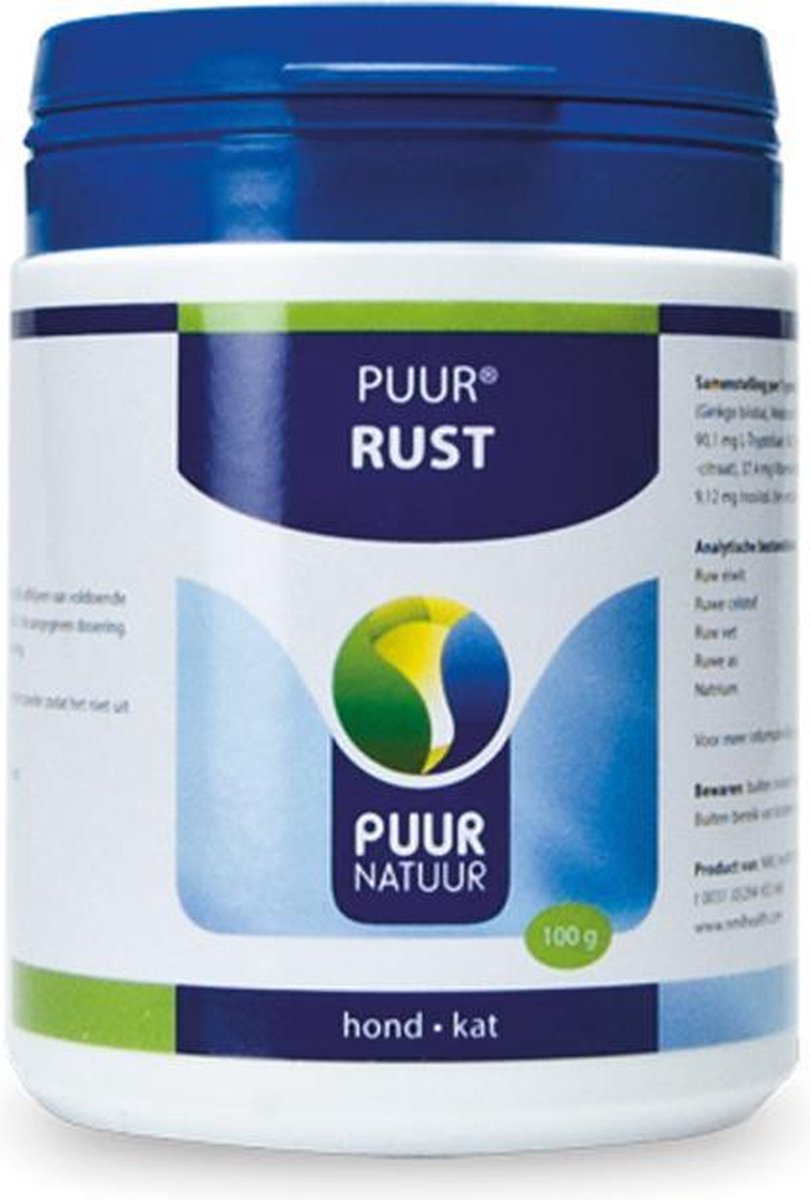 100 gr Puur natuur tranquil (rust) hond en kat