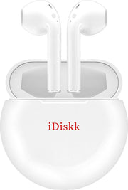 iDiskk Wireless - Volledig Draadloze Oordopjes - Wit