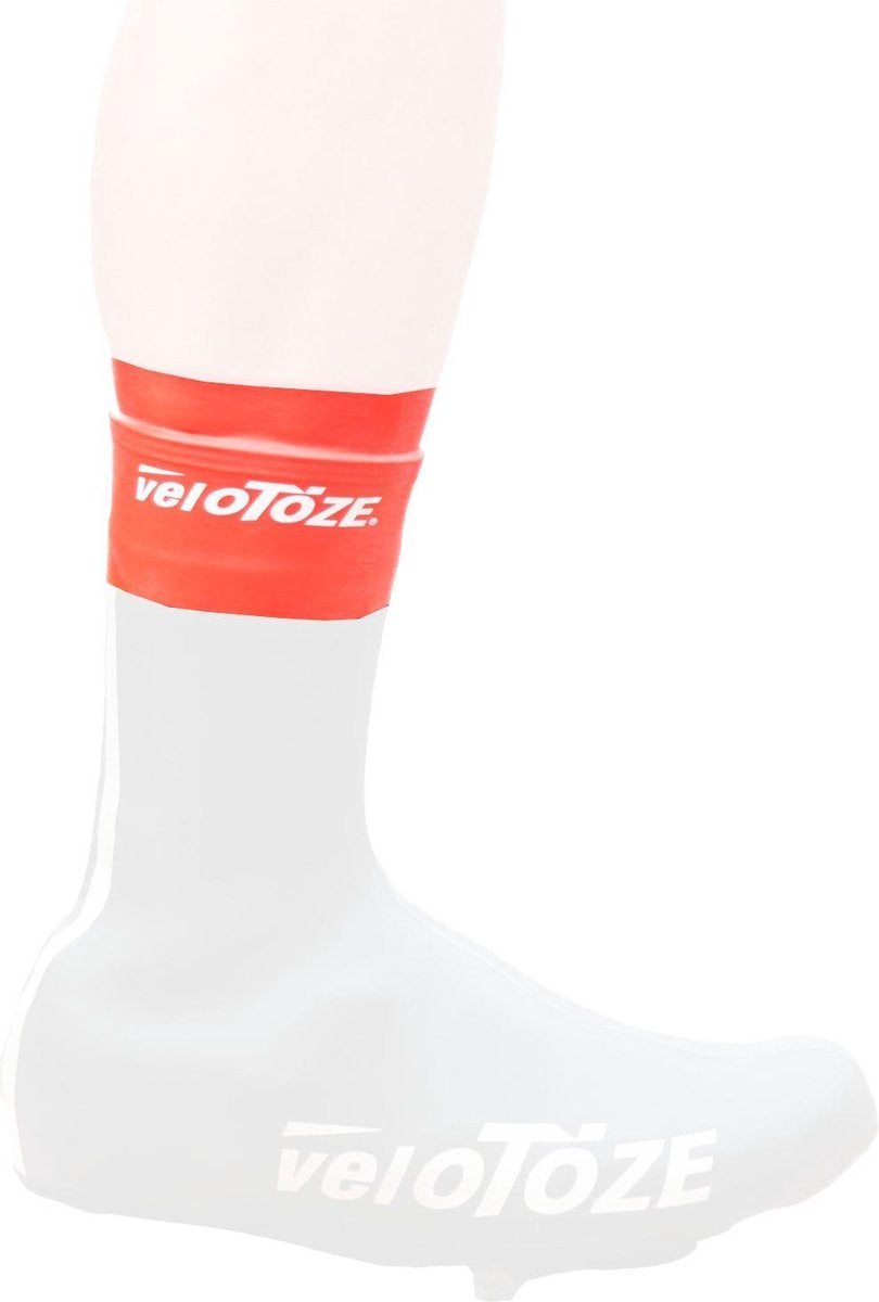 Velotoze Overschoenafsluiter Rubber Rood Maat One-size
