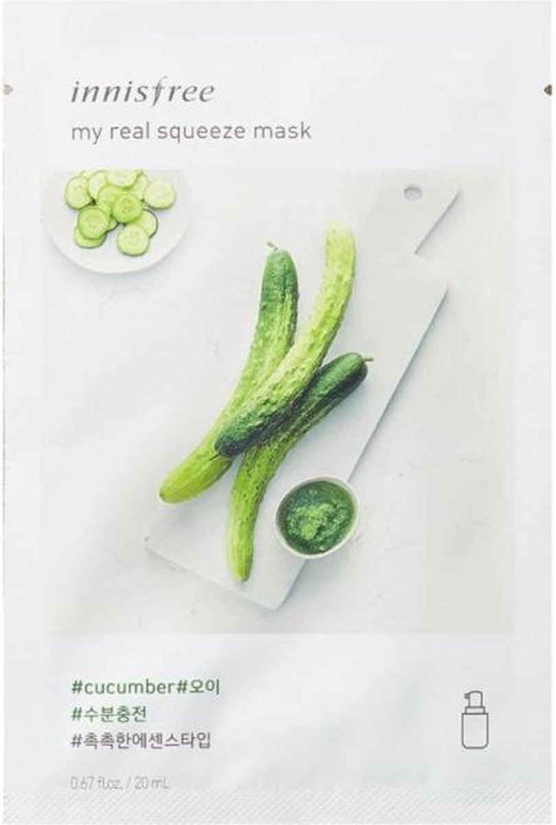 Innisfree My Real Squeeze Mask Sheet Cucumber