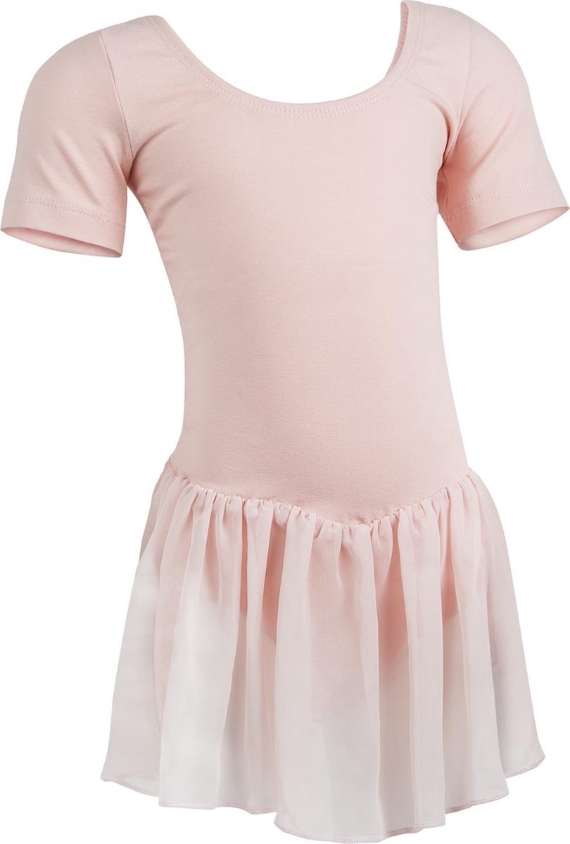 Balletpakje met Rokje R3040 dans sport fitness gymnastiek- roze - maat 152