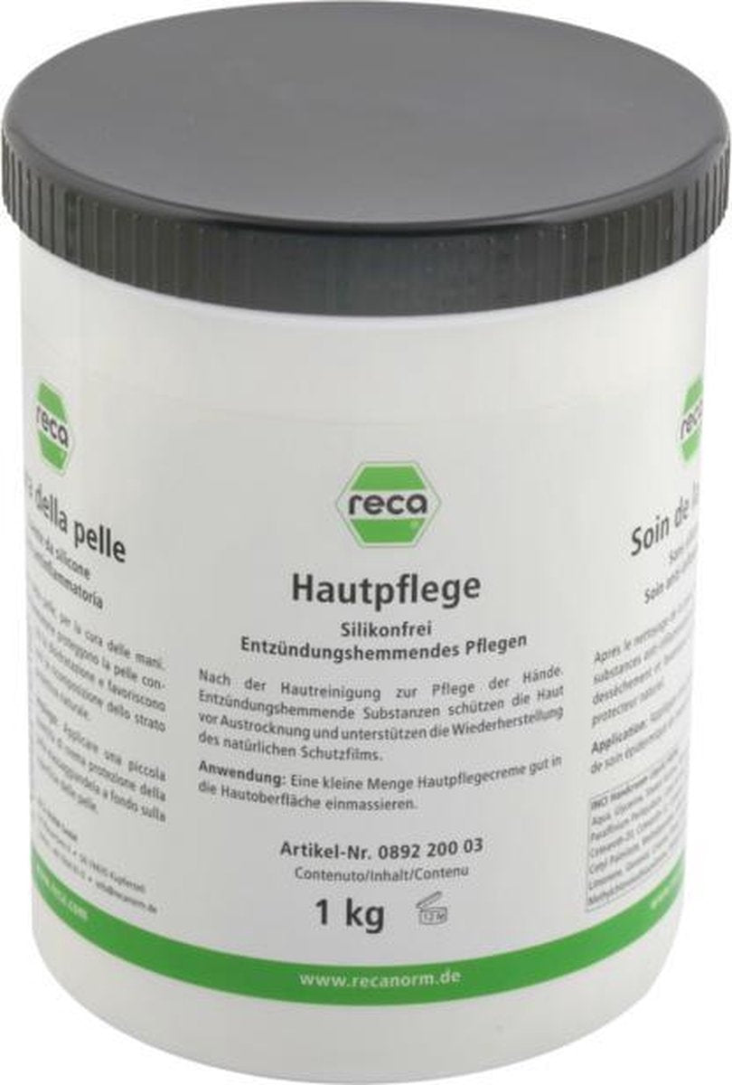 Reca Huidverzorging Siliconevrij pot 1kg