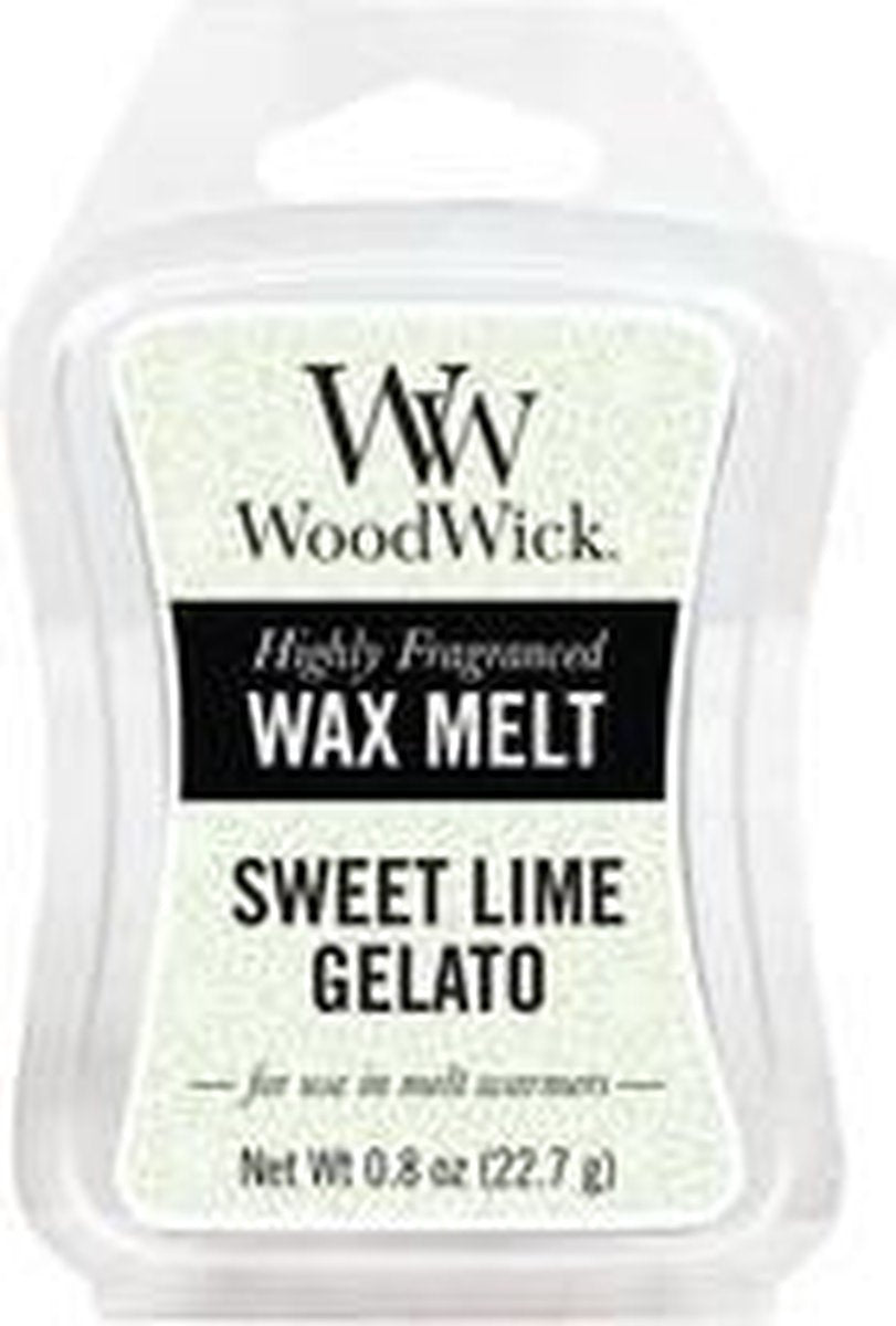 WoodWick - Sweet Lime Gelato Wax Melt ( smetanový krém ze sladké limetky ) (U)