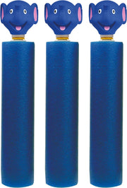 3x Donkerblauw olifanten waterpistool/waterpistolen van foam 26