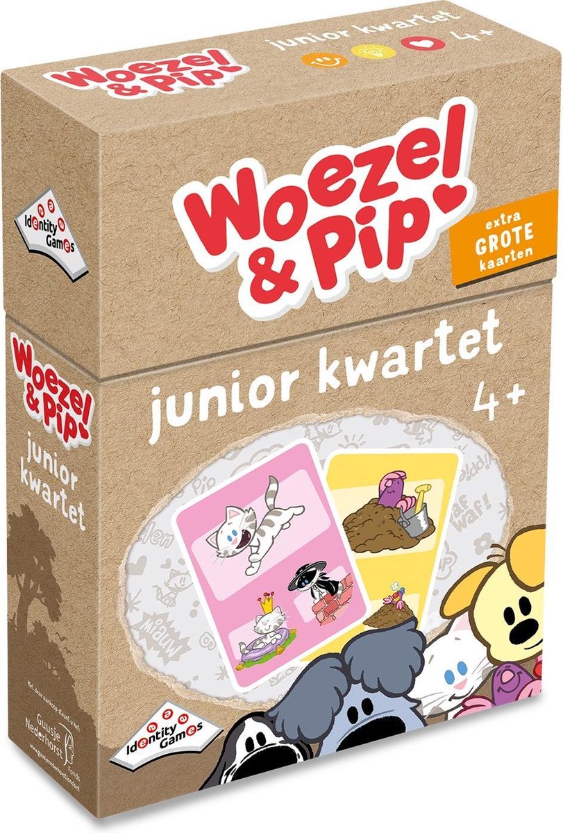 Woezel & Pip - Junior Kwartet - Kaartspel
