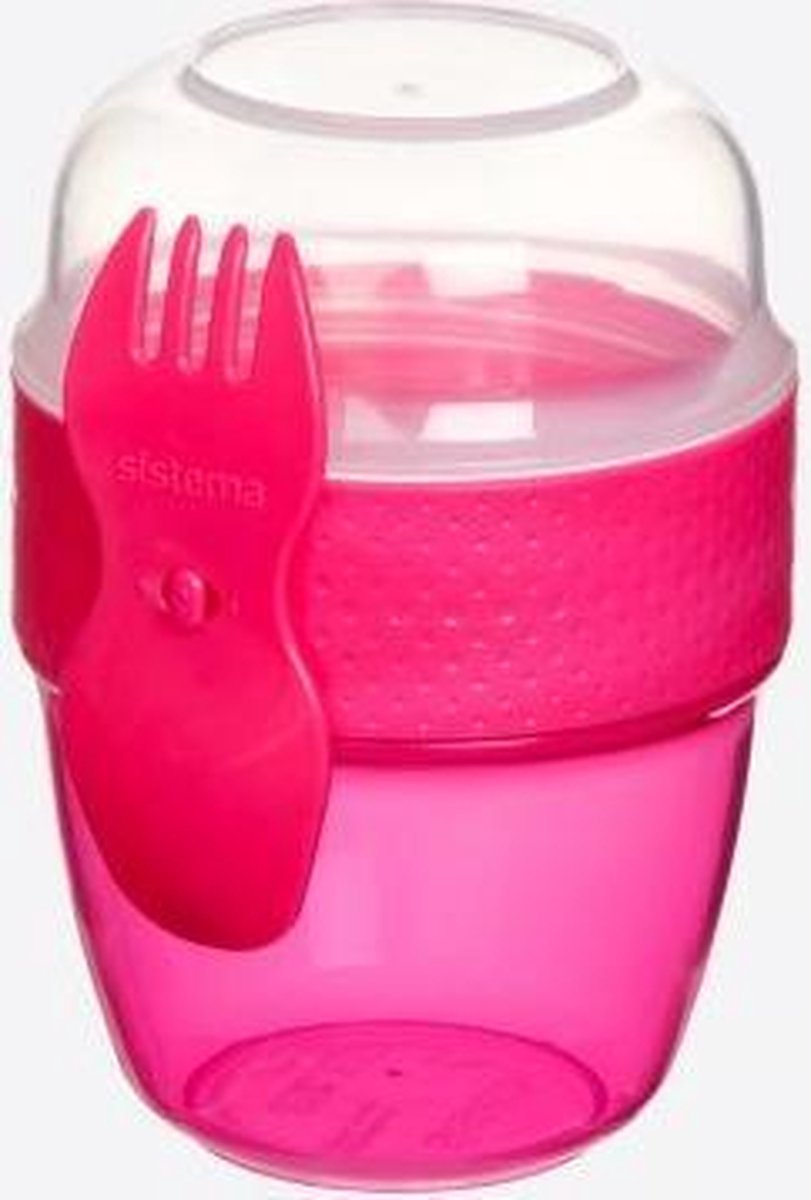 Sistema - To Go Snackdoos Capsule met lepel/vork - 515ML
