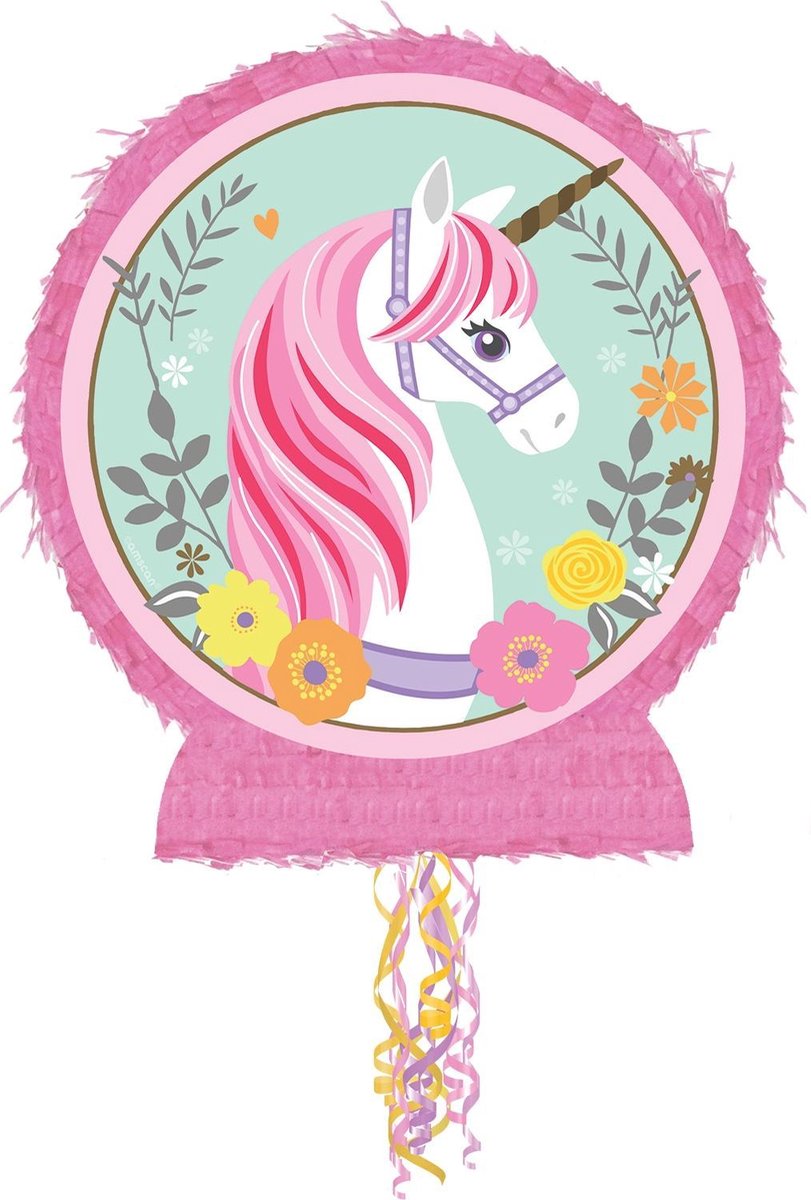 Amscan Piñata Eenhoorn 55 Cm Meisjes Roze/groen