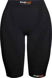 Knapman Ladies Zoned Compression Short 45% Zwart | Compressiebroek (Liesbroek) voor Dames | Maat XXL